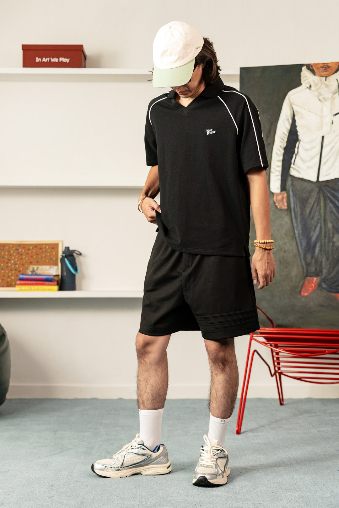 Image of Striped Lounge Shorts