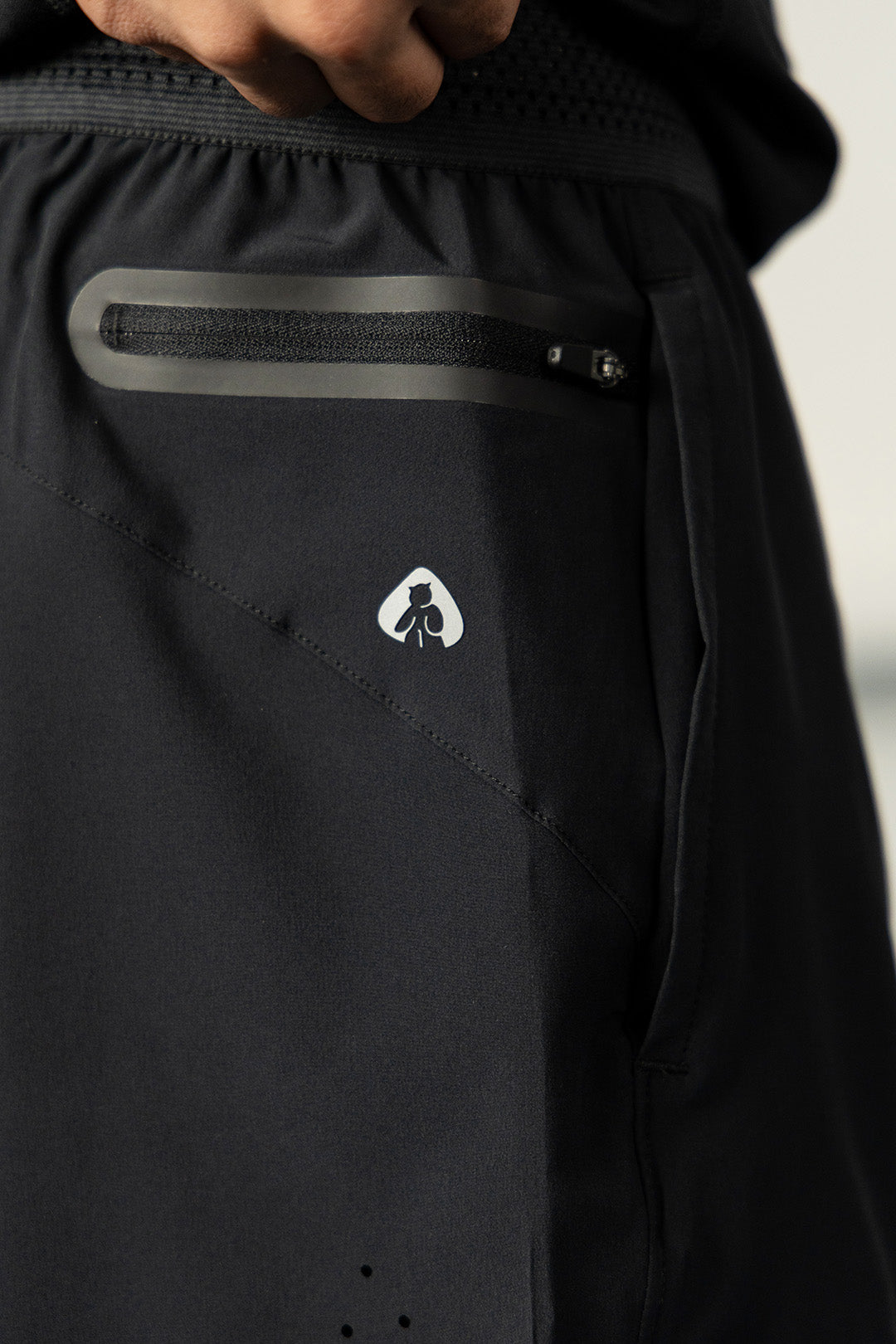 Image of Perforated Light Shorts 7'