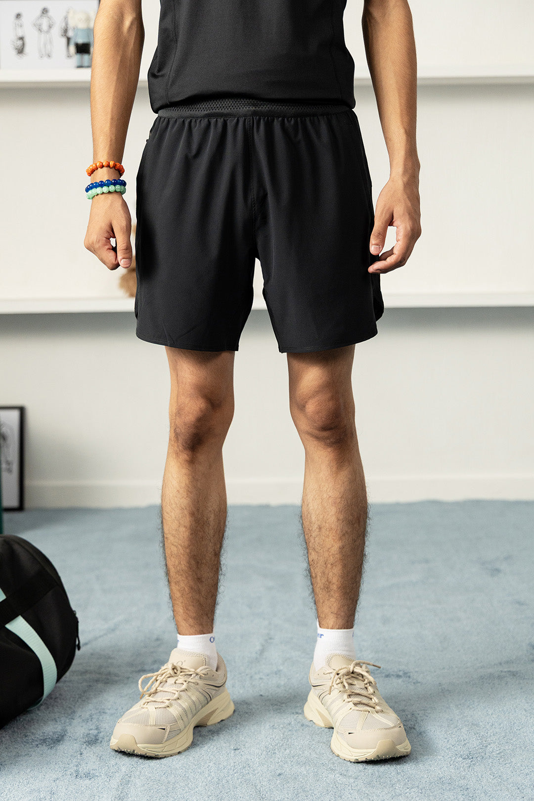 Image of Perforated Light Shorts 7'