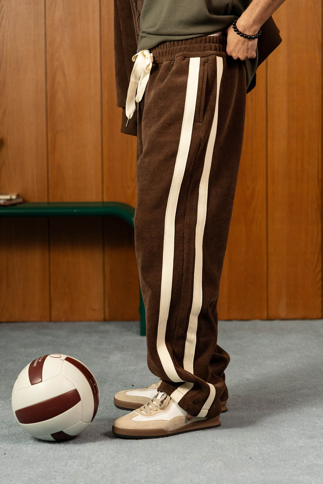 Image of Cotton Velvet Track Pants