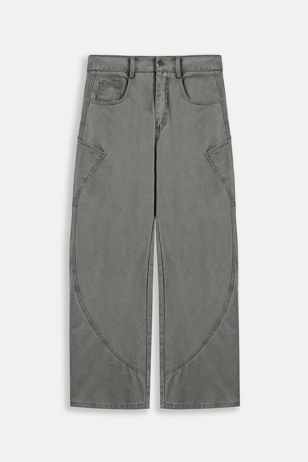 Cotton Barrel Patch Jeans