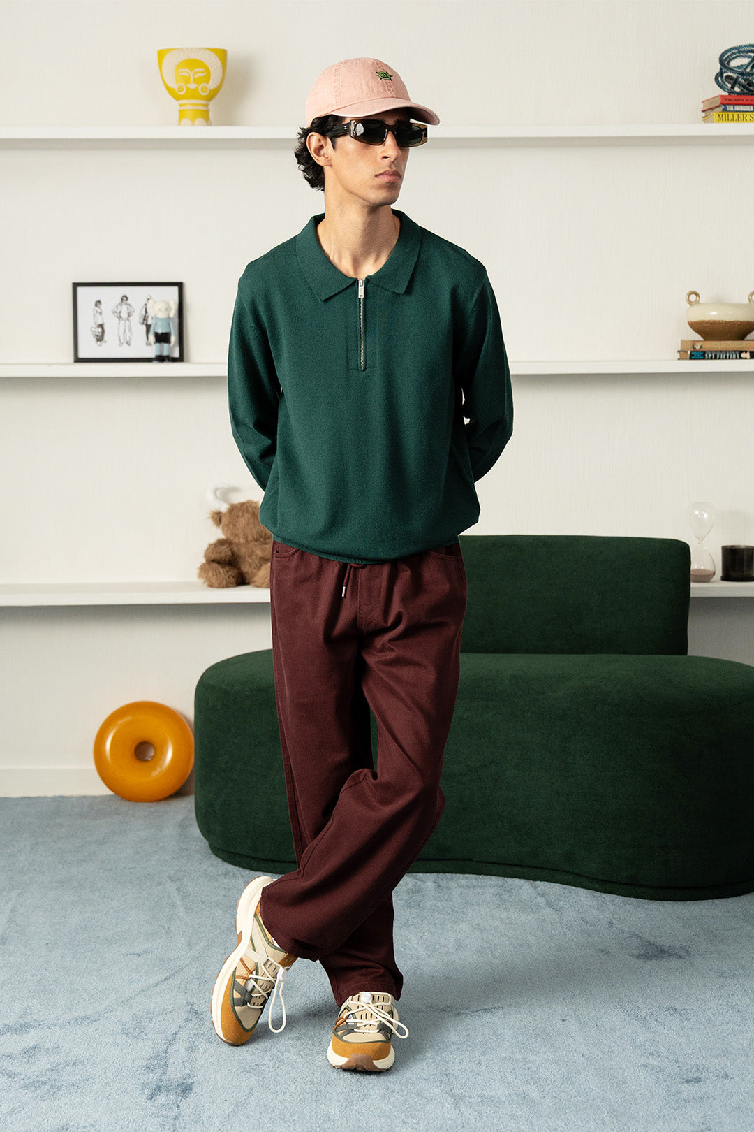 Cotton Barrel Patch Jeans