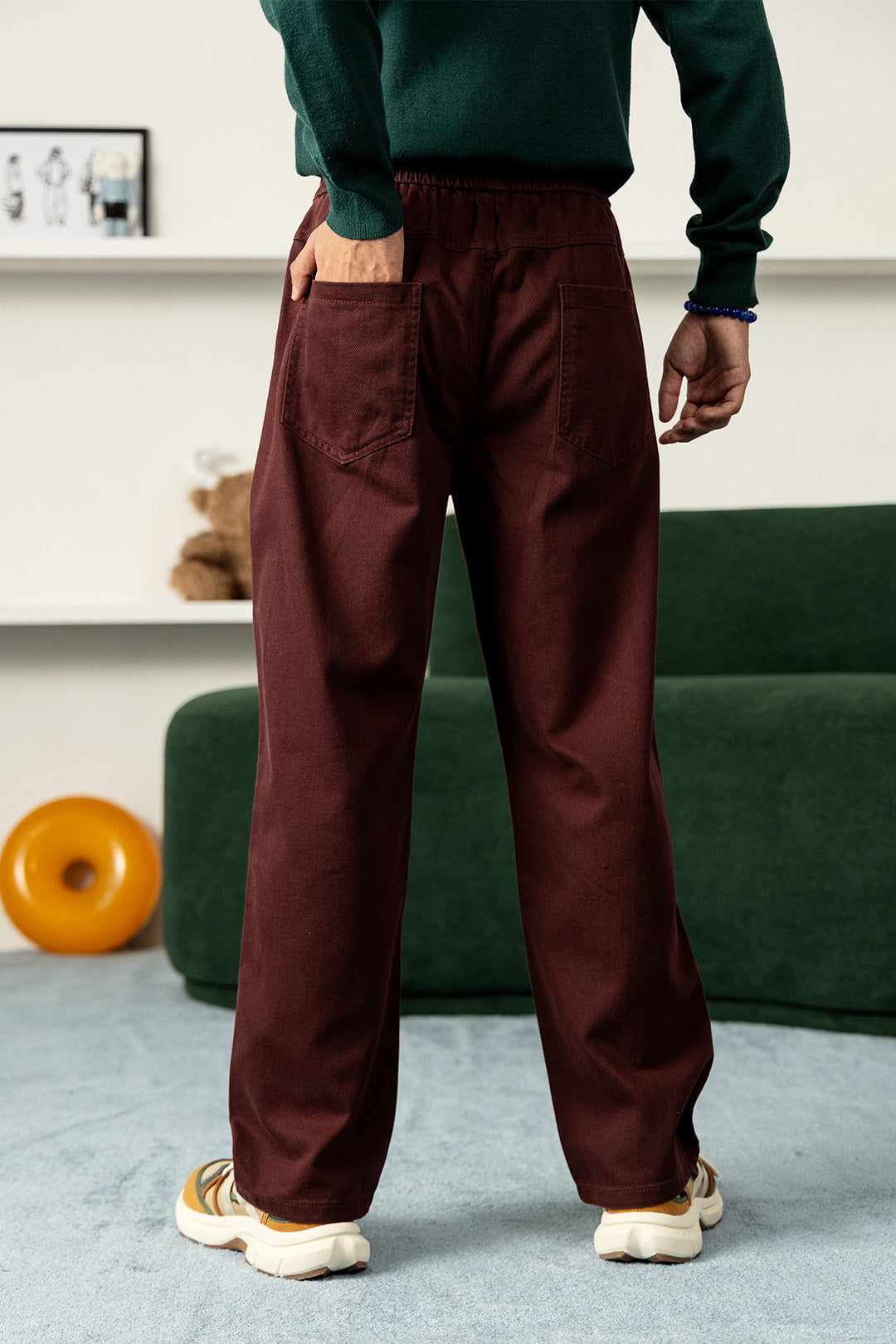 Image of Cotton Barrel Patch Jeans