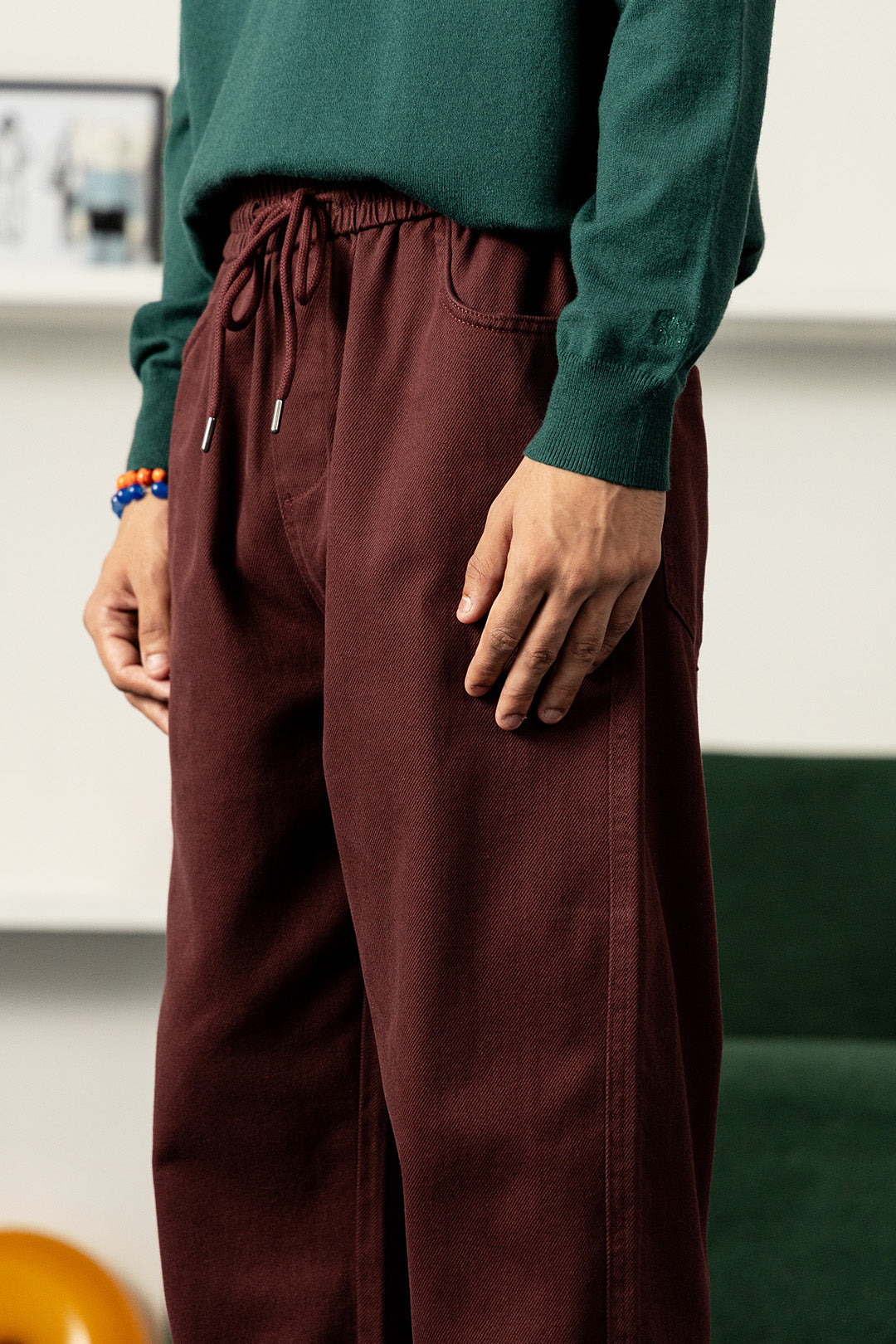 Cotton Barrel Patch Jeans