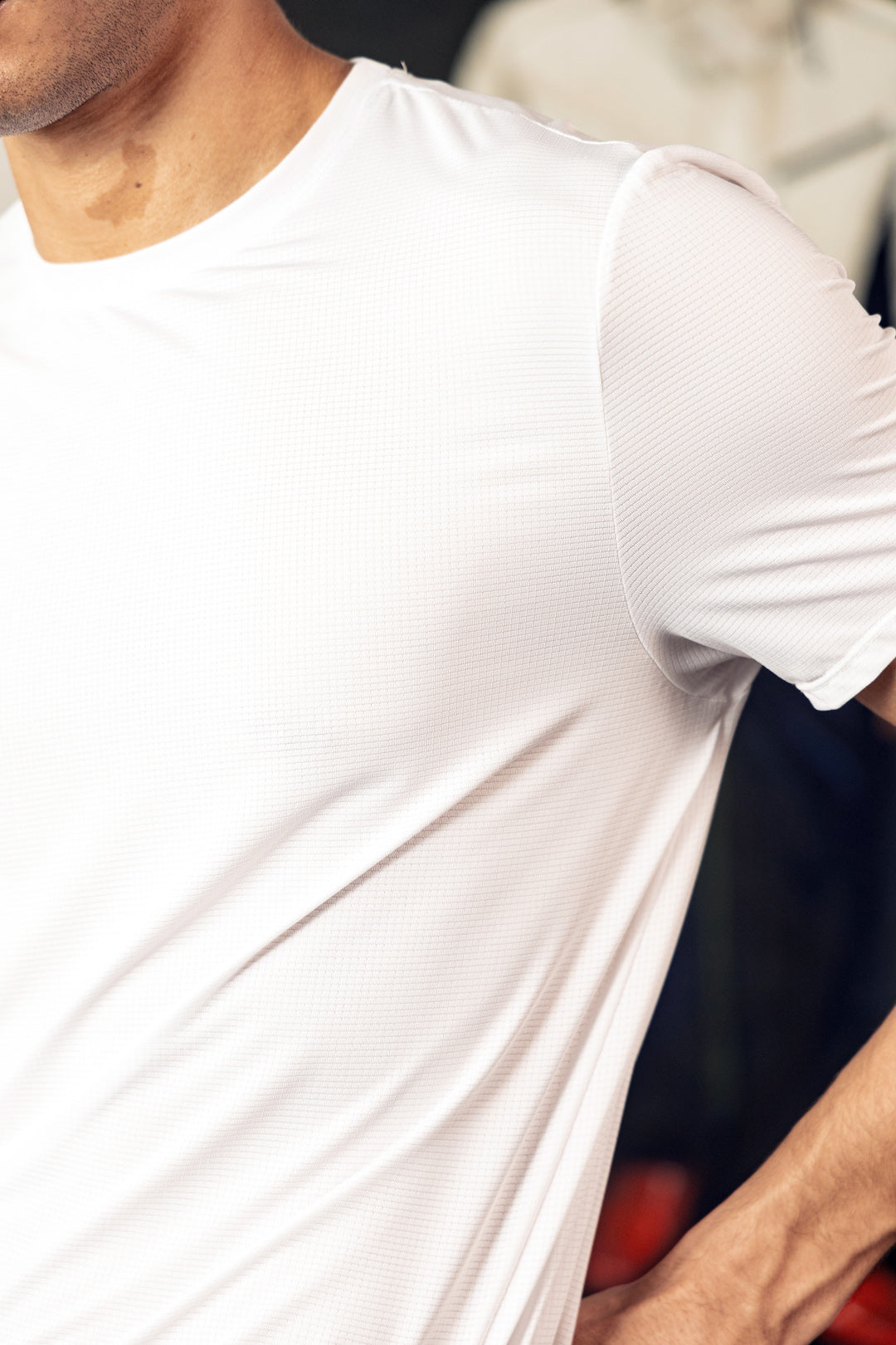Jacquard Mesh Light Tee