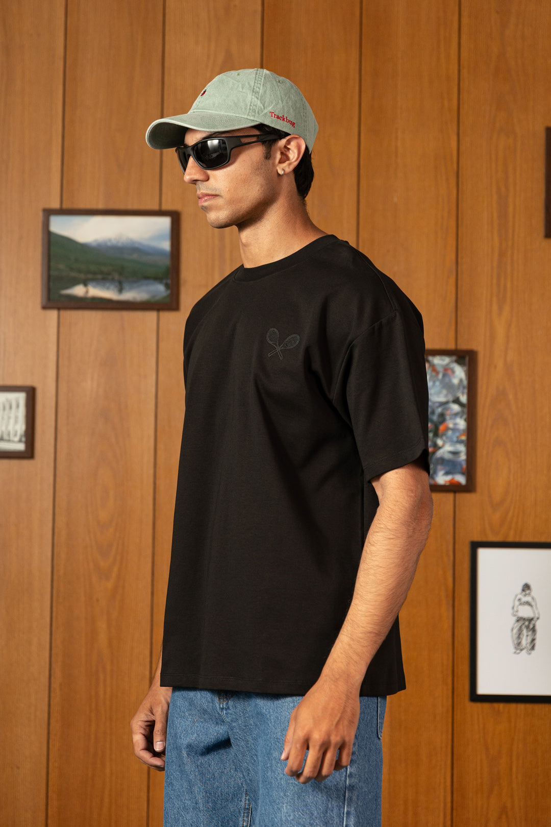 Image of Cotton Raquet Embroidered Tee
