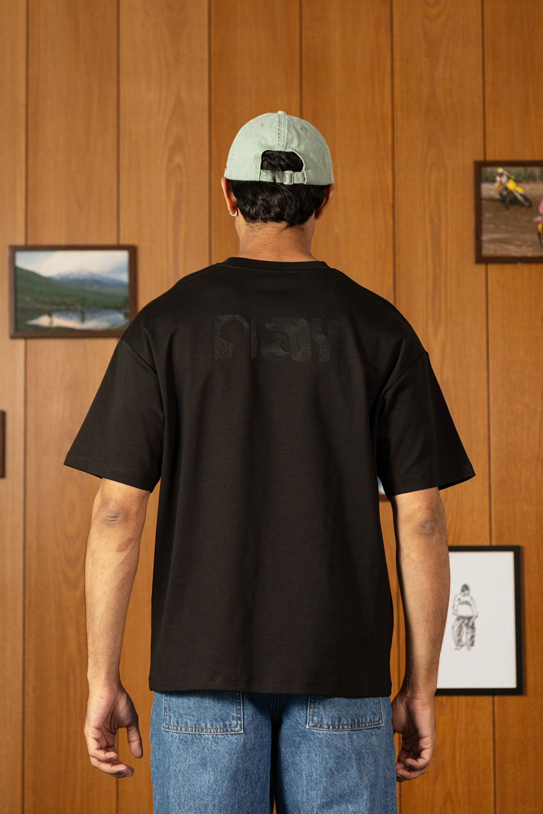 Image of Cotton Raquet Embroidered Tee