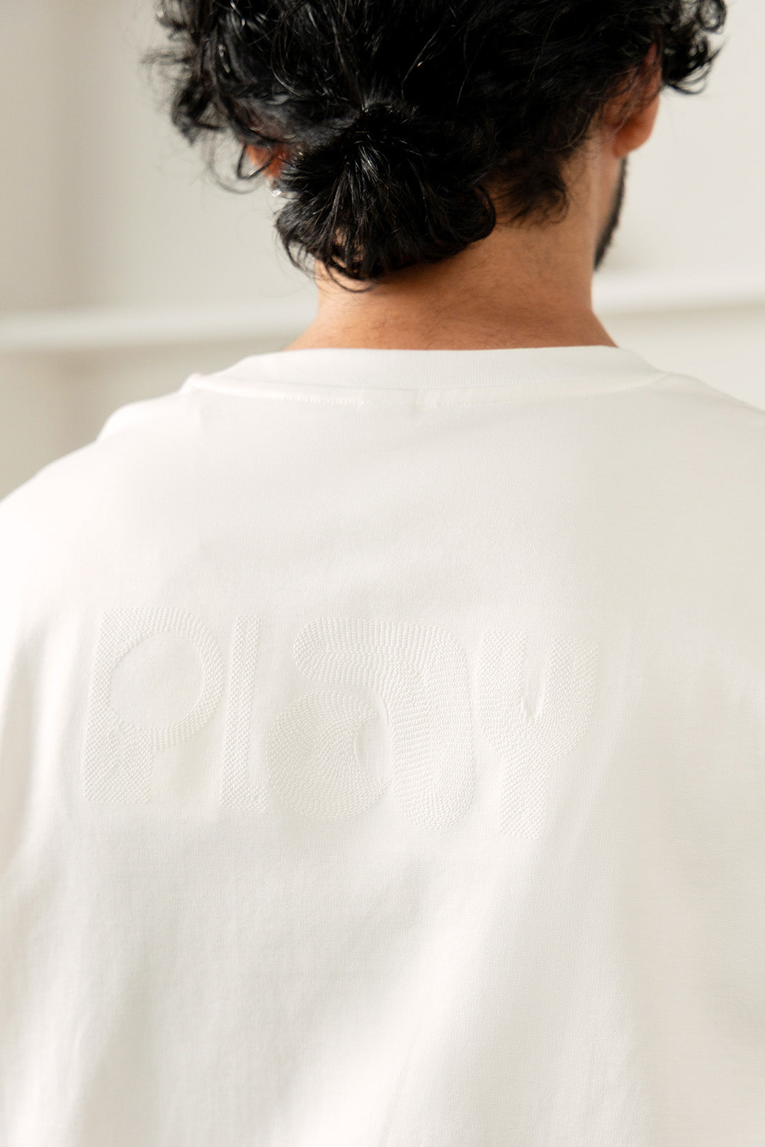 Image of Cotton Raquet Embroidered Tee