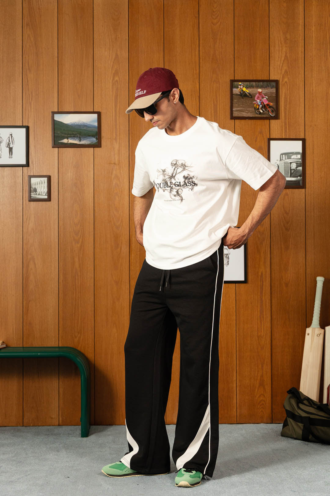 Textured Smoke Cotton Tee