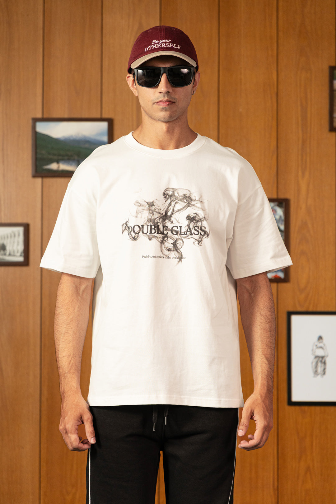 Textured Smoke Cotton Tee