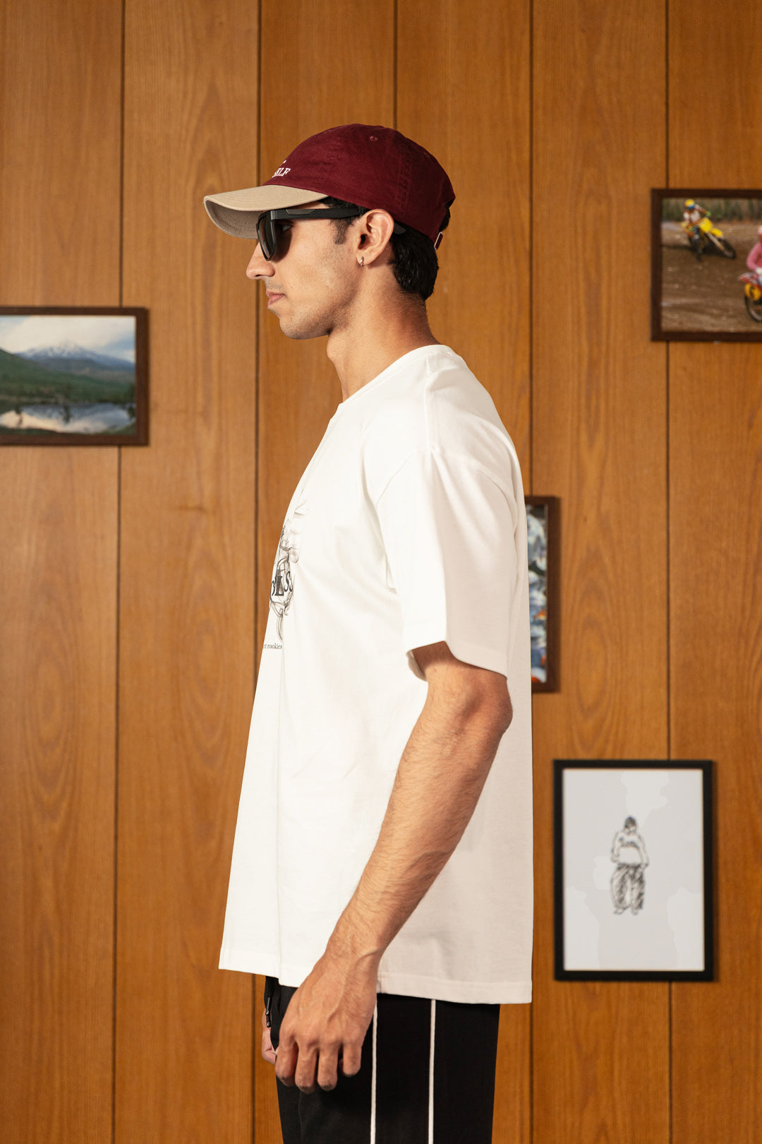 Image of Textured Smoke Cotton Tee