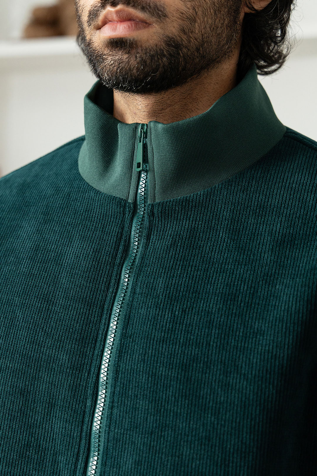 Cotton Velvet Track Jacket