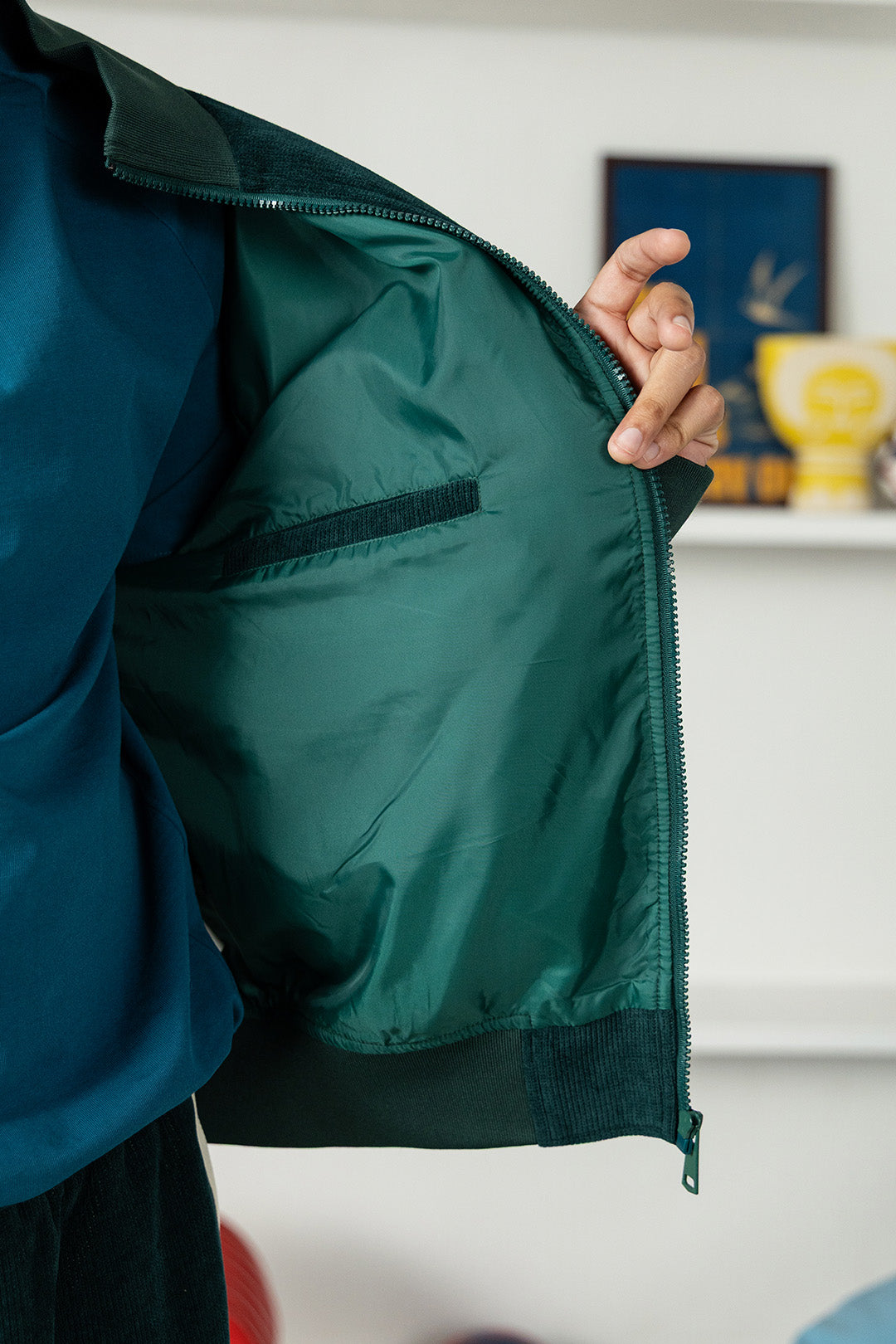Image of Cotton Velvet Track Jacket