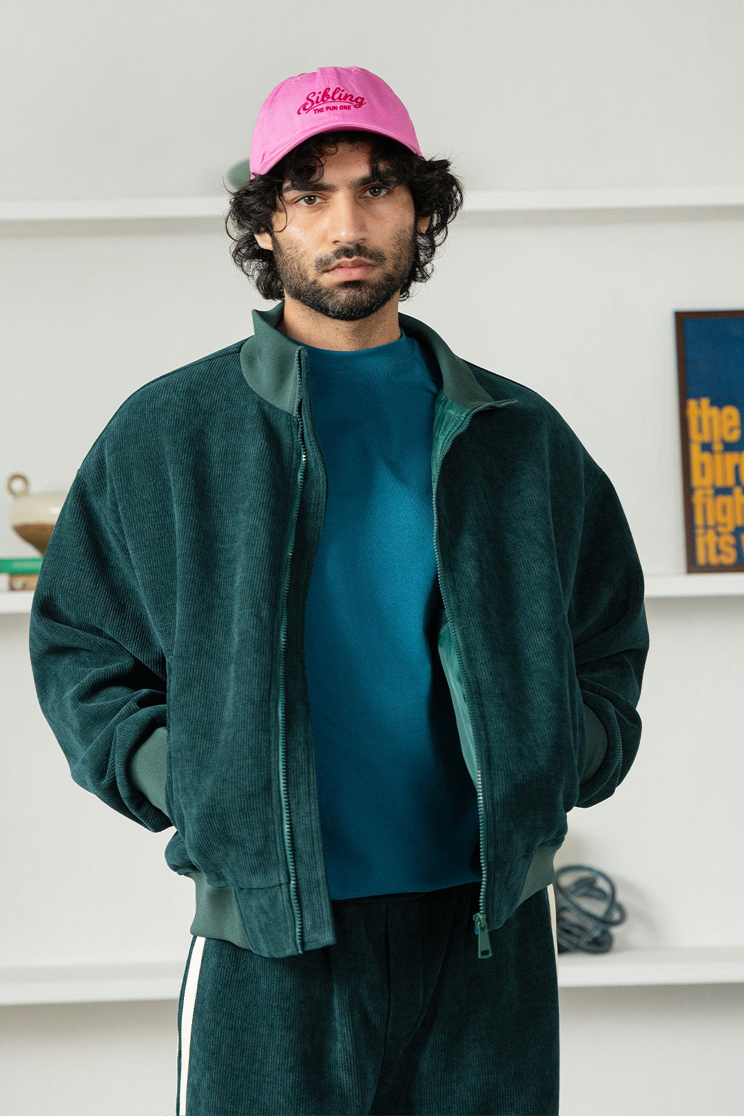 Image of Cotton Velvet Track Jacket