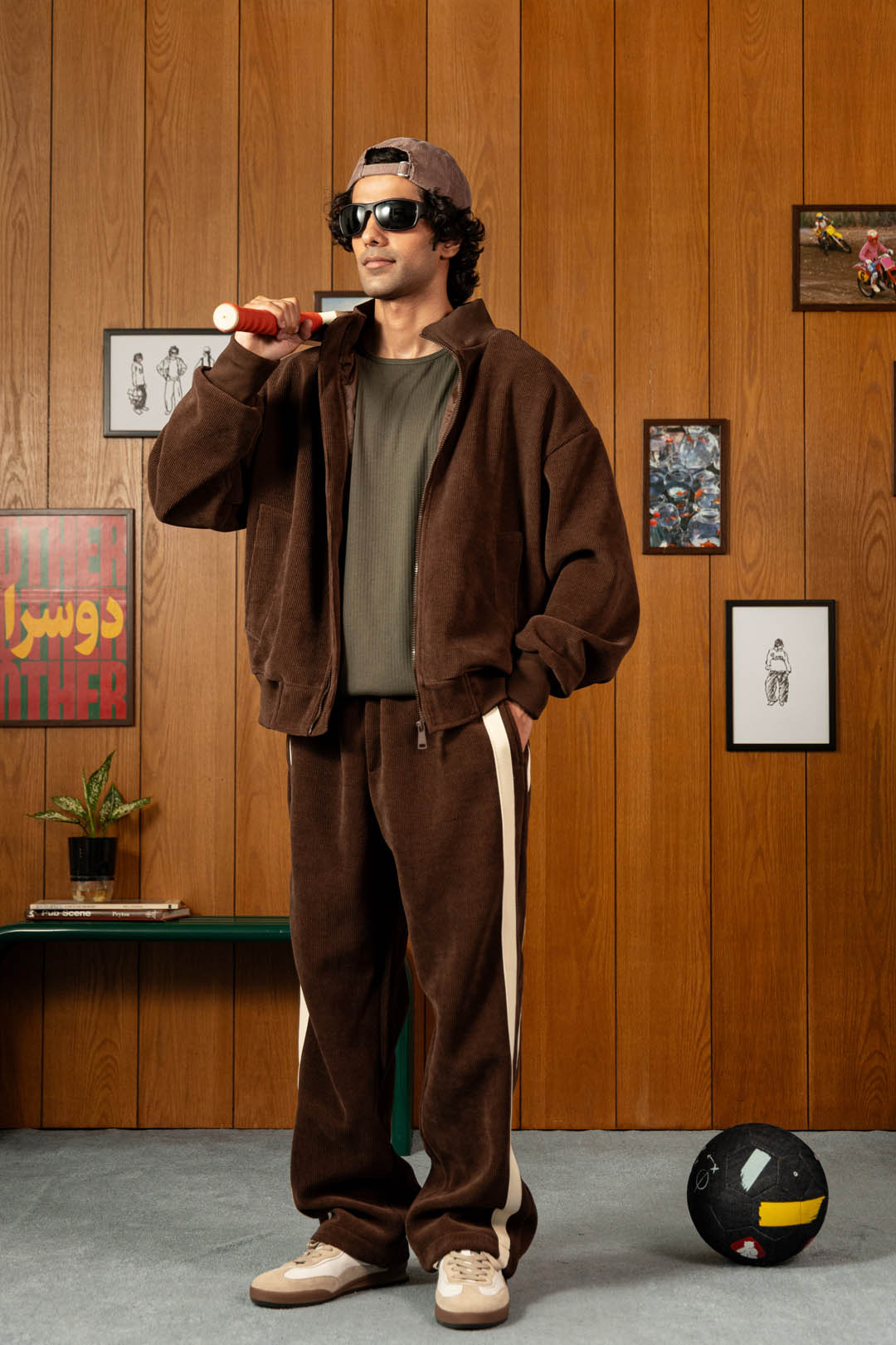 Image of Cotton Velvet Track Jacket