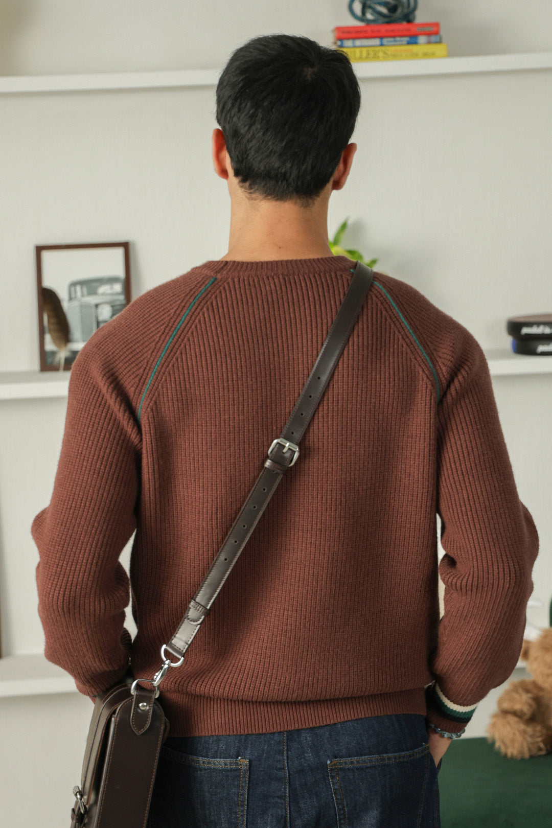 Contrast Ribbed Jumper