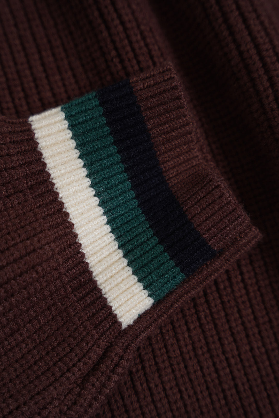 Contrast Ribbed Jumper