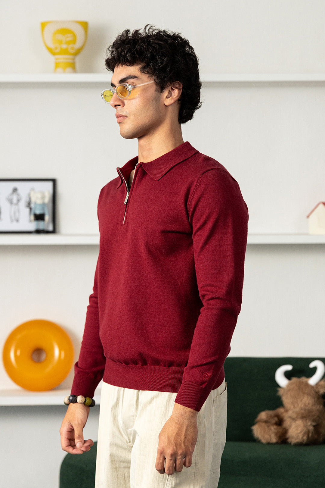 Image of Collared Basic Mock Jumper