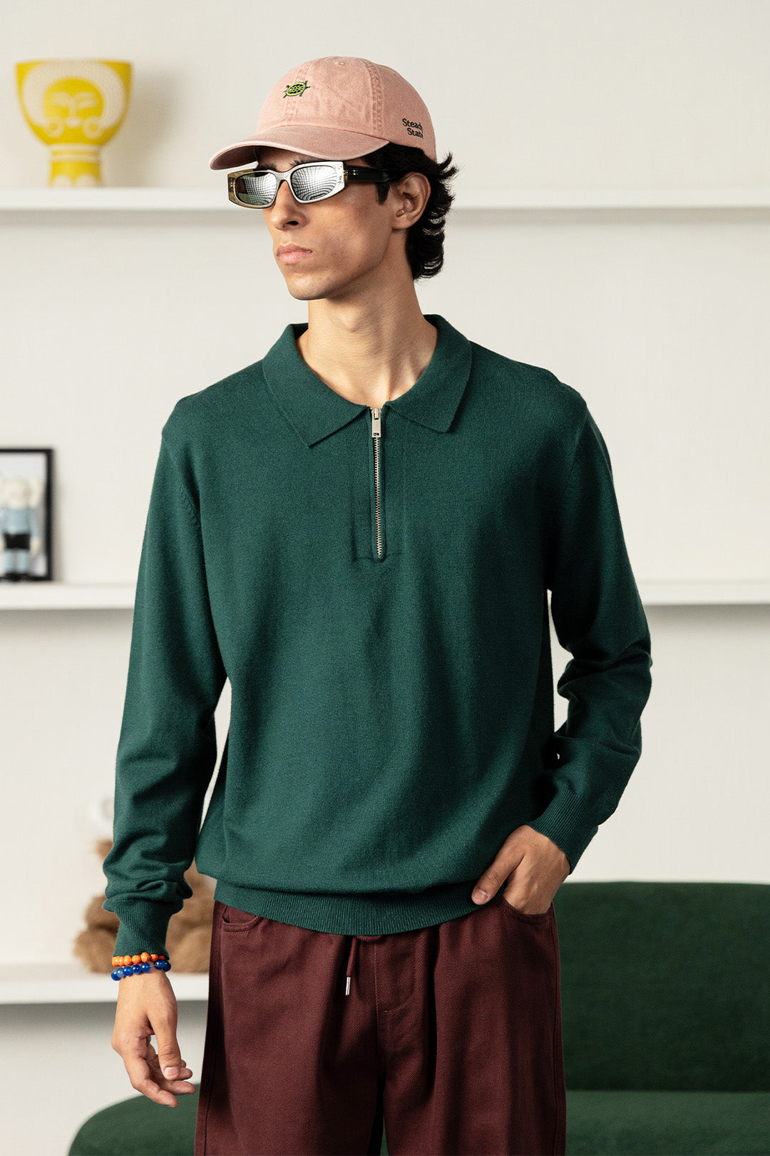 Collared Basic Mock Jumper