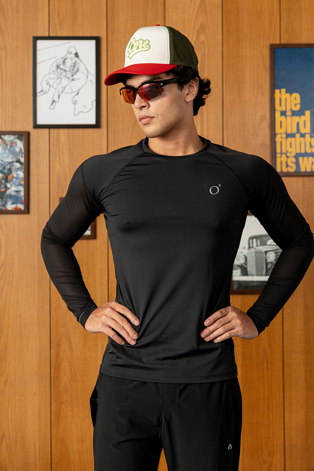 Compression Shirt With Bonded Mesh