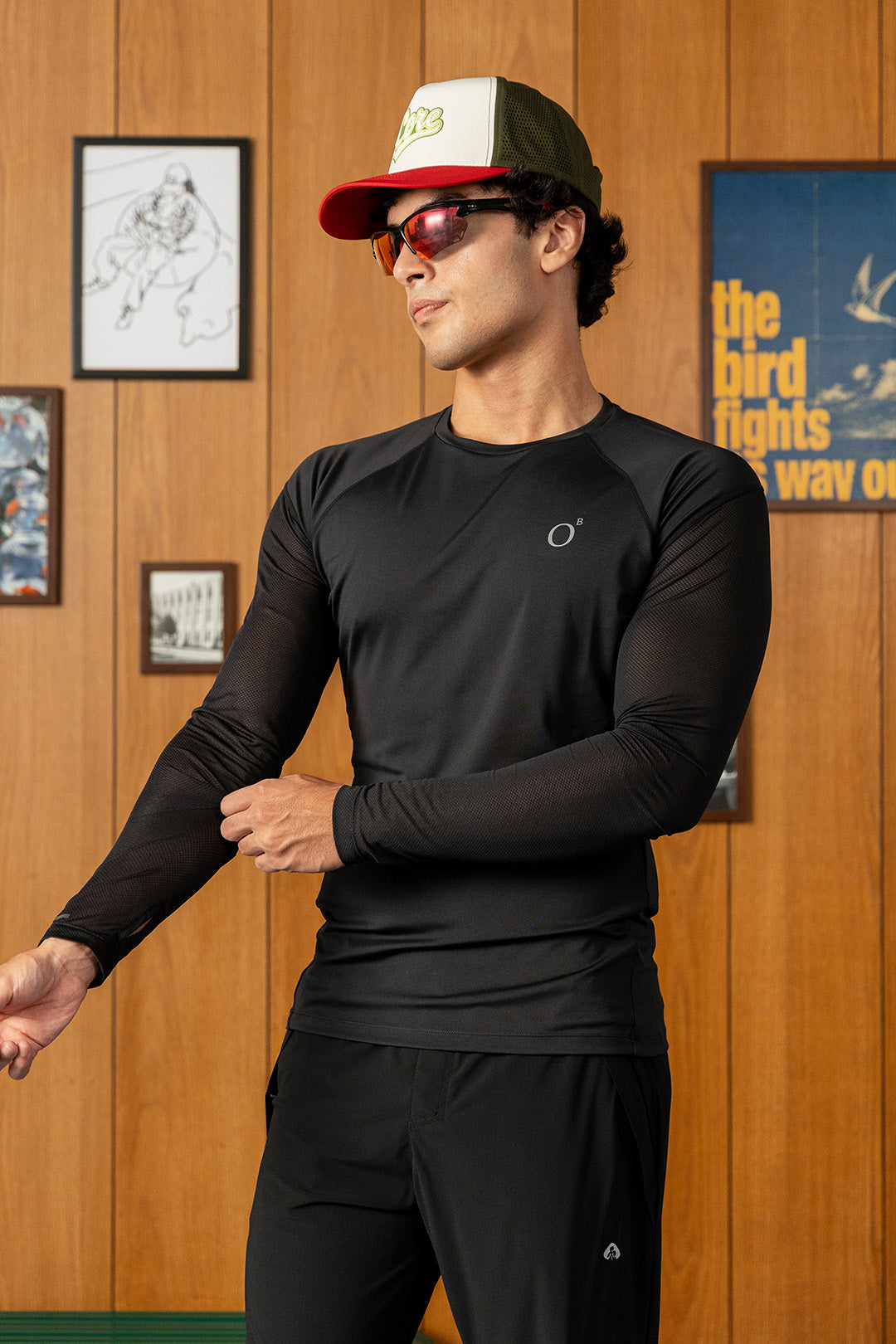 Compression Shirt With Bonded Mesh
