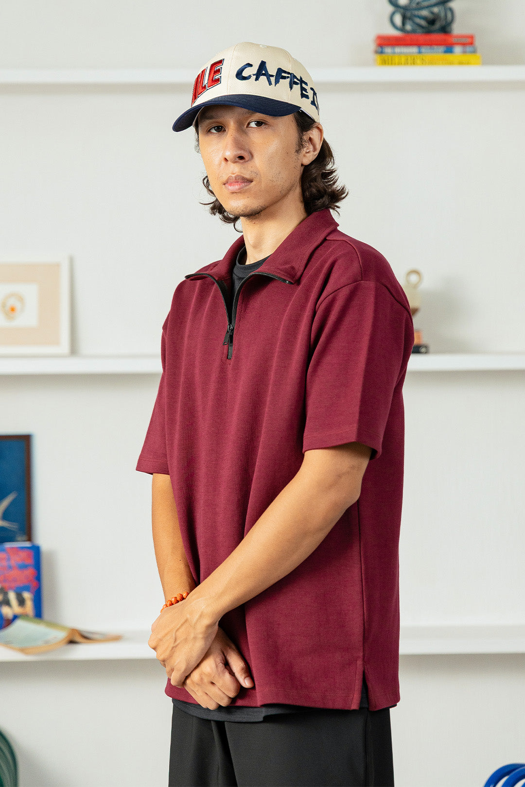 Image of Coffee First Zipper Polo