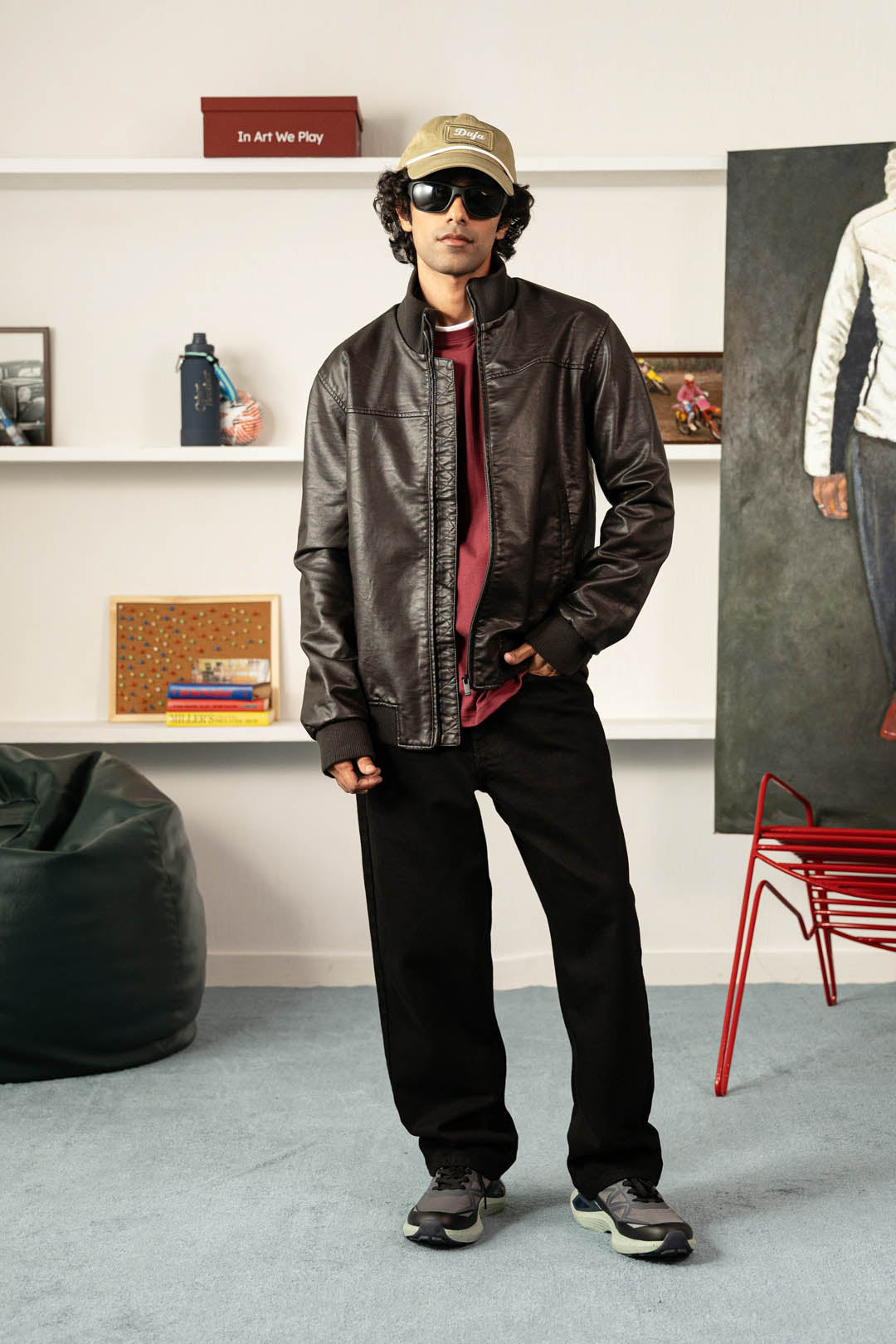 Image of Pu Leather Jacket