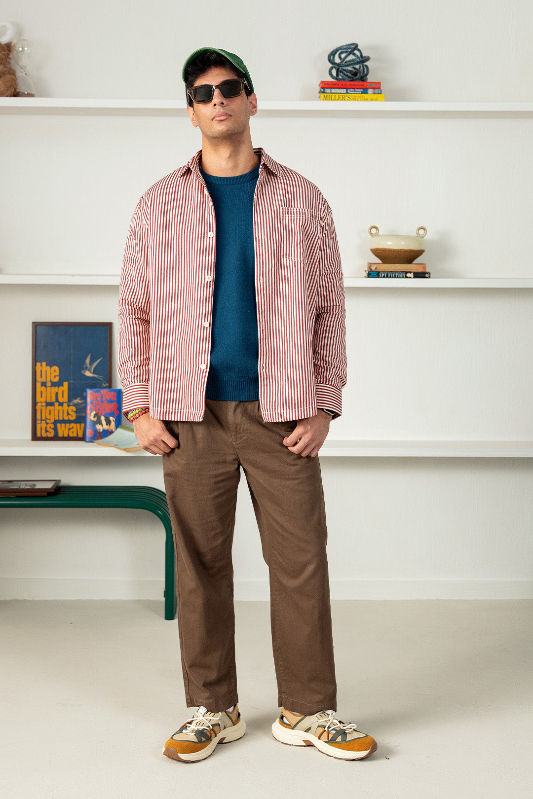 Image of Factually Correct Striped Shacket