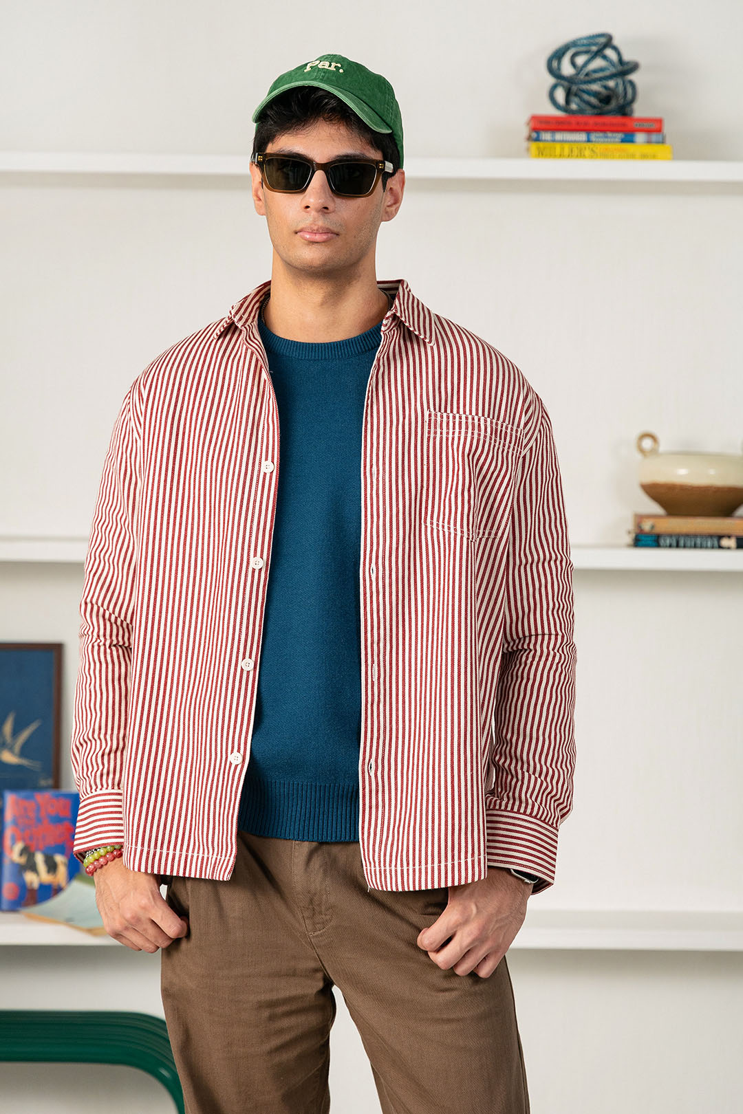 Image of Factually Correct Striped Shacket