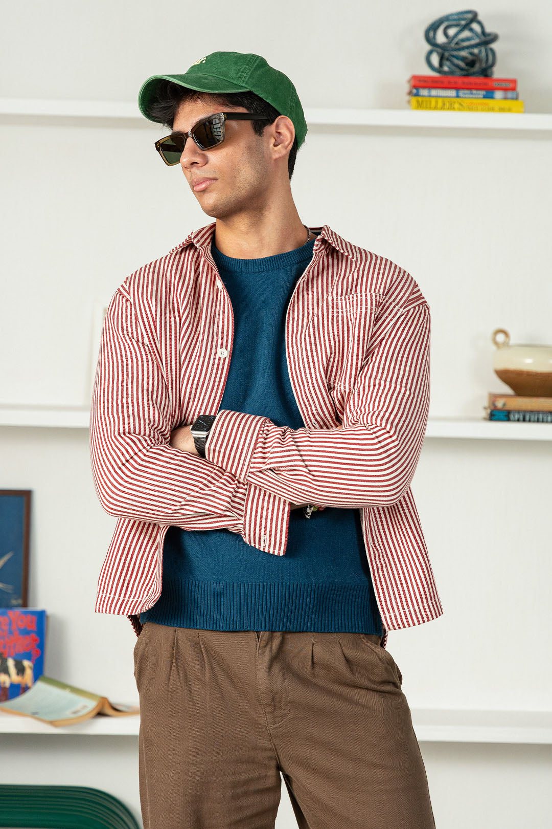 Image of Factually Correct Striped Shacket