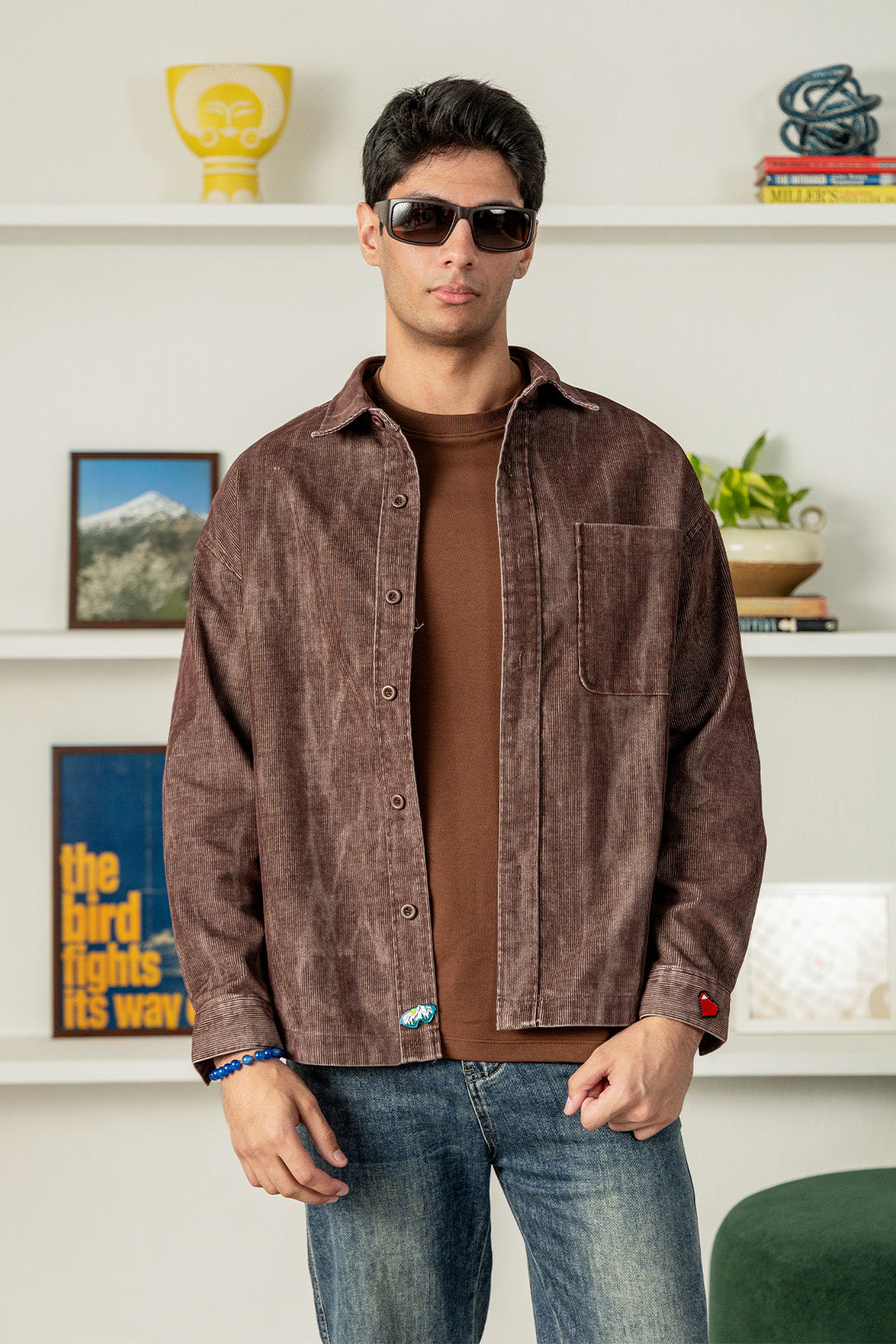 Image of Faded Corduroy Overshirt