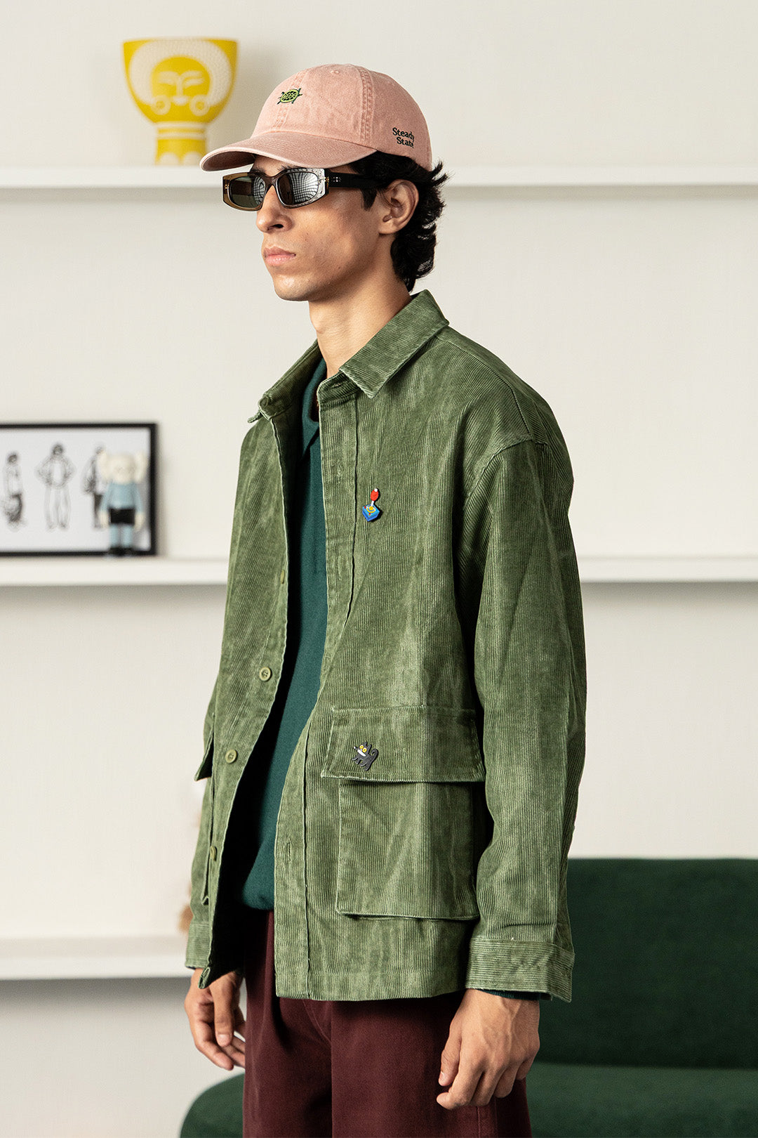 Image of Faded Corduroy Shacket