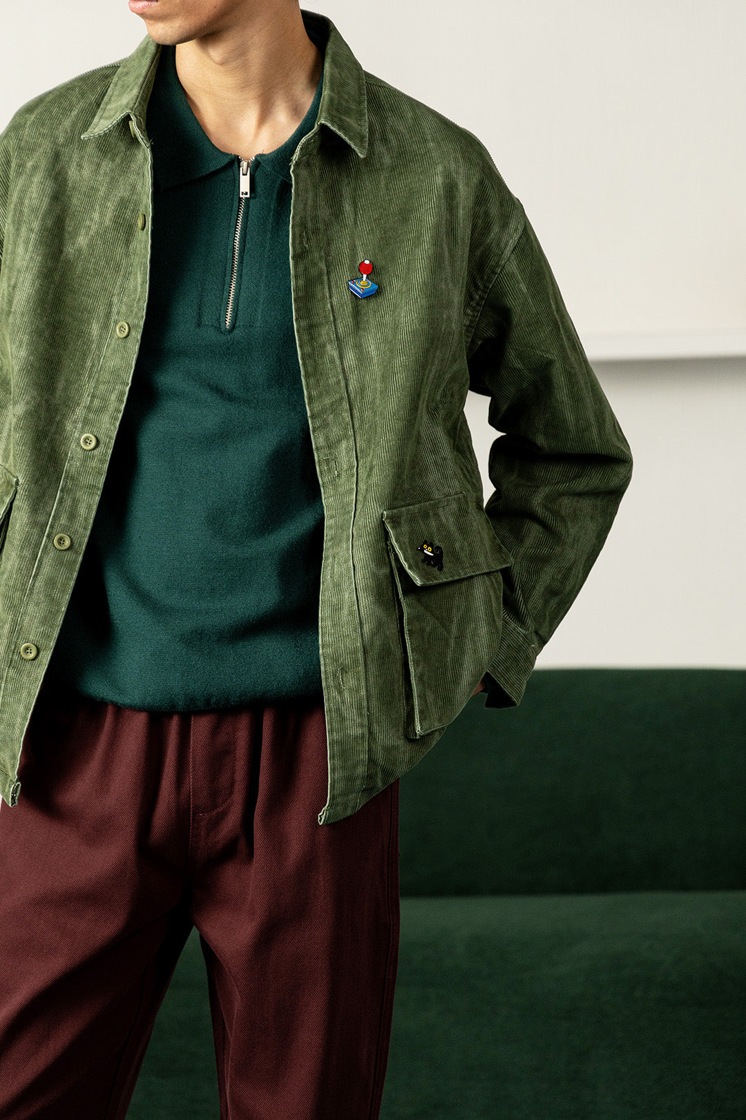 Image of Faded Corduroy Shacket