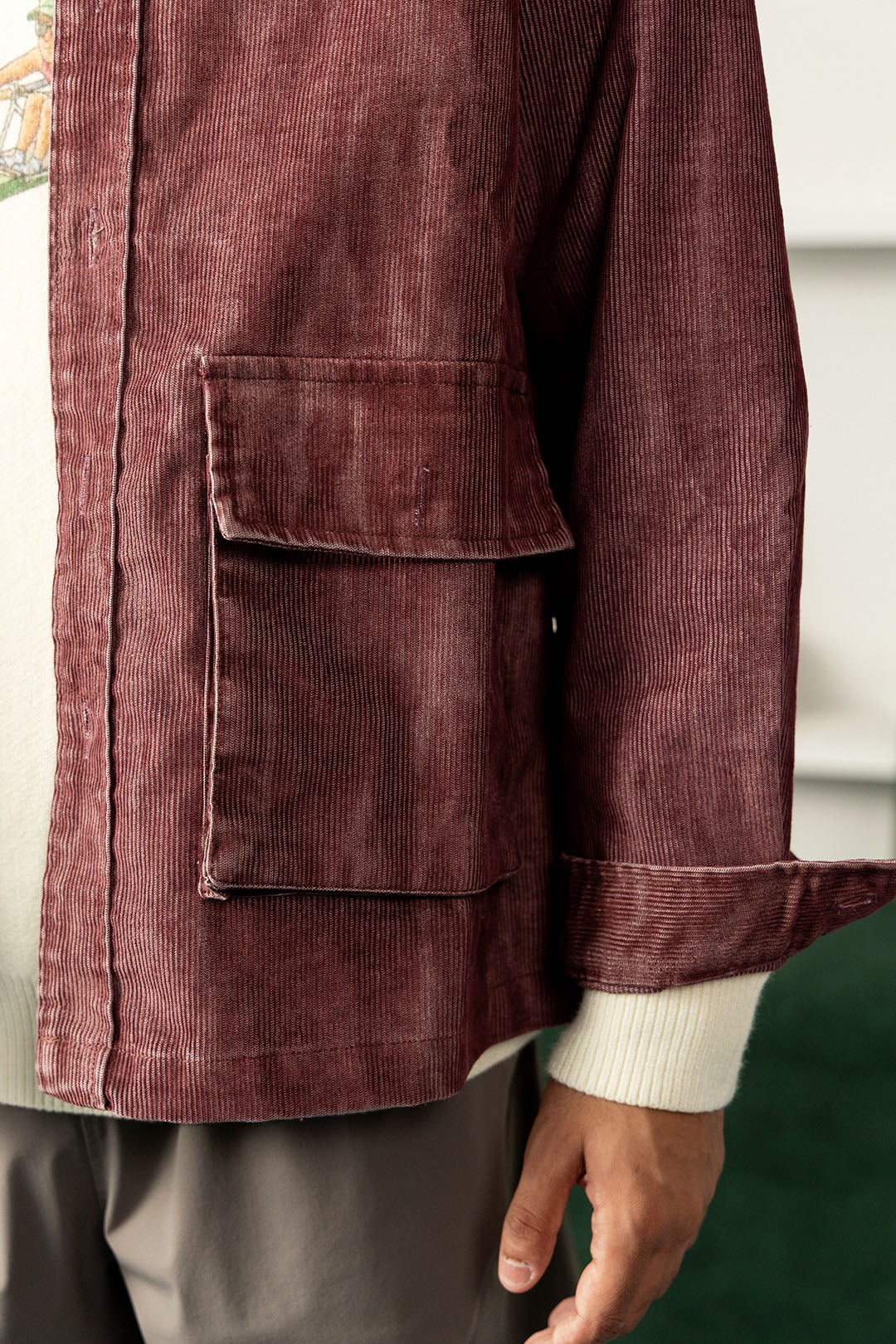 Faded Corduroy Shacket