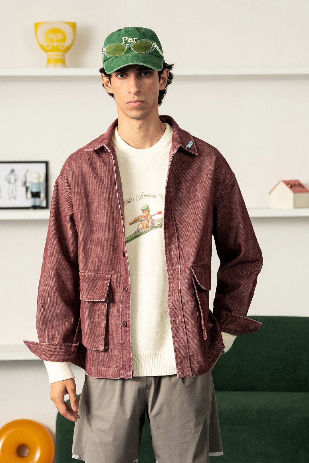 Image of Faded Corduroy Shacket