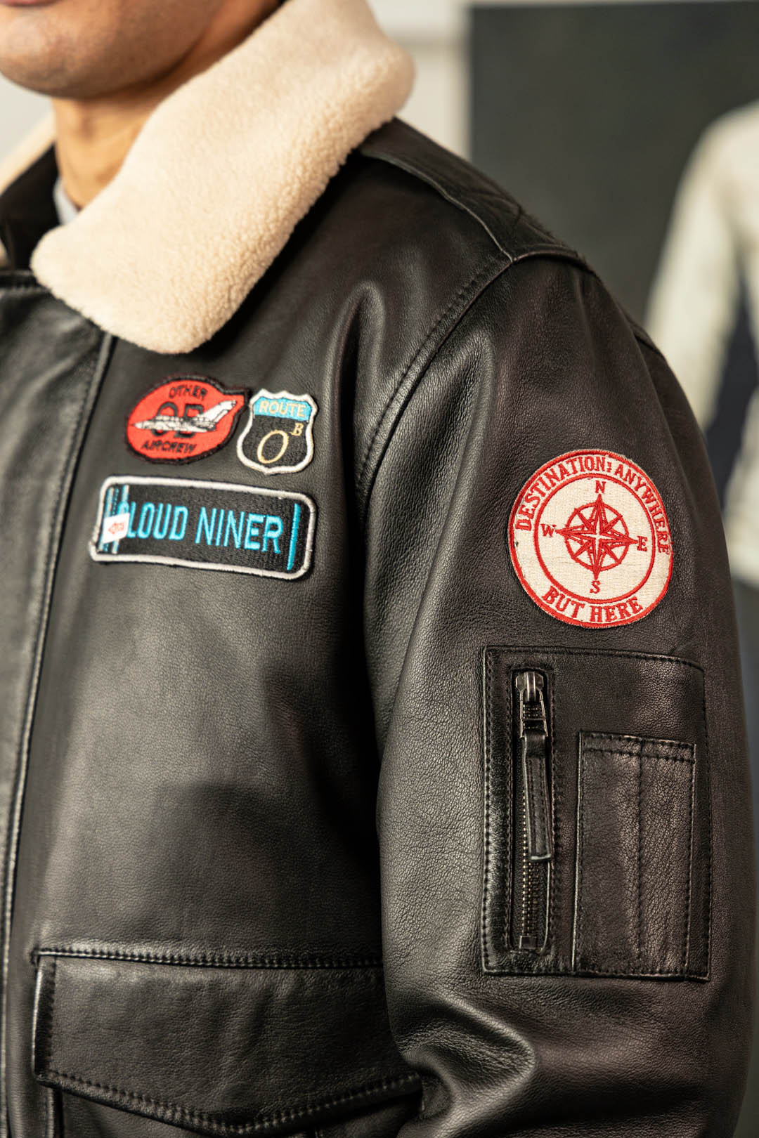 Image of Airman Real Leather Jacket