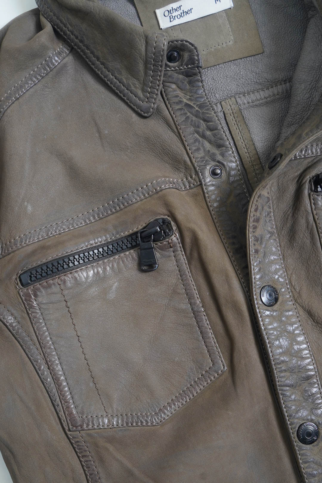 Image of Off-Duty Leather Shacket