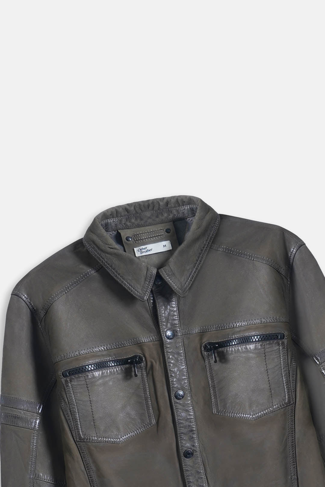 Off-Duty Leather Shacket
