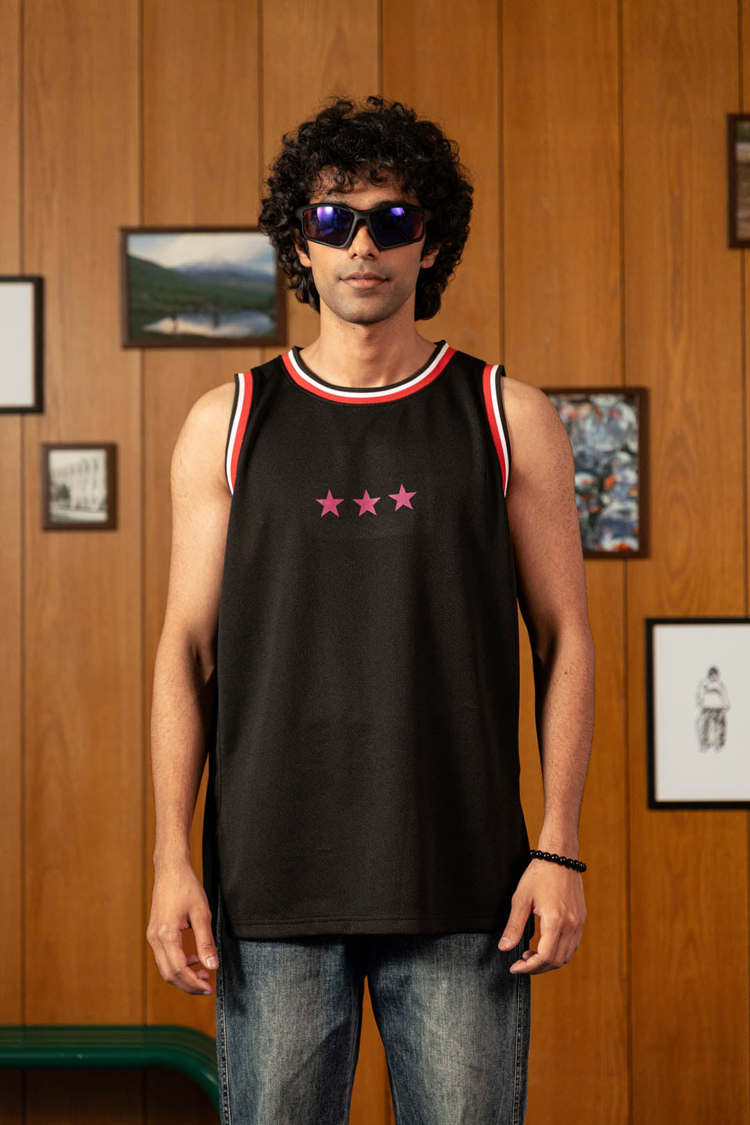Top Star Mesh Tank