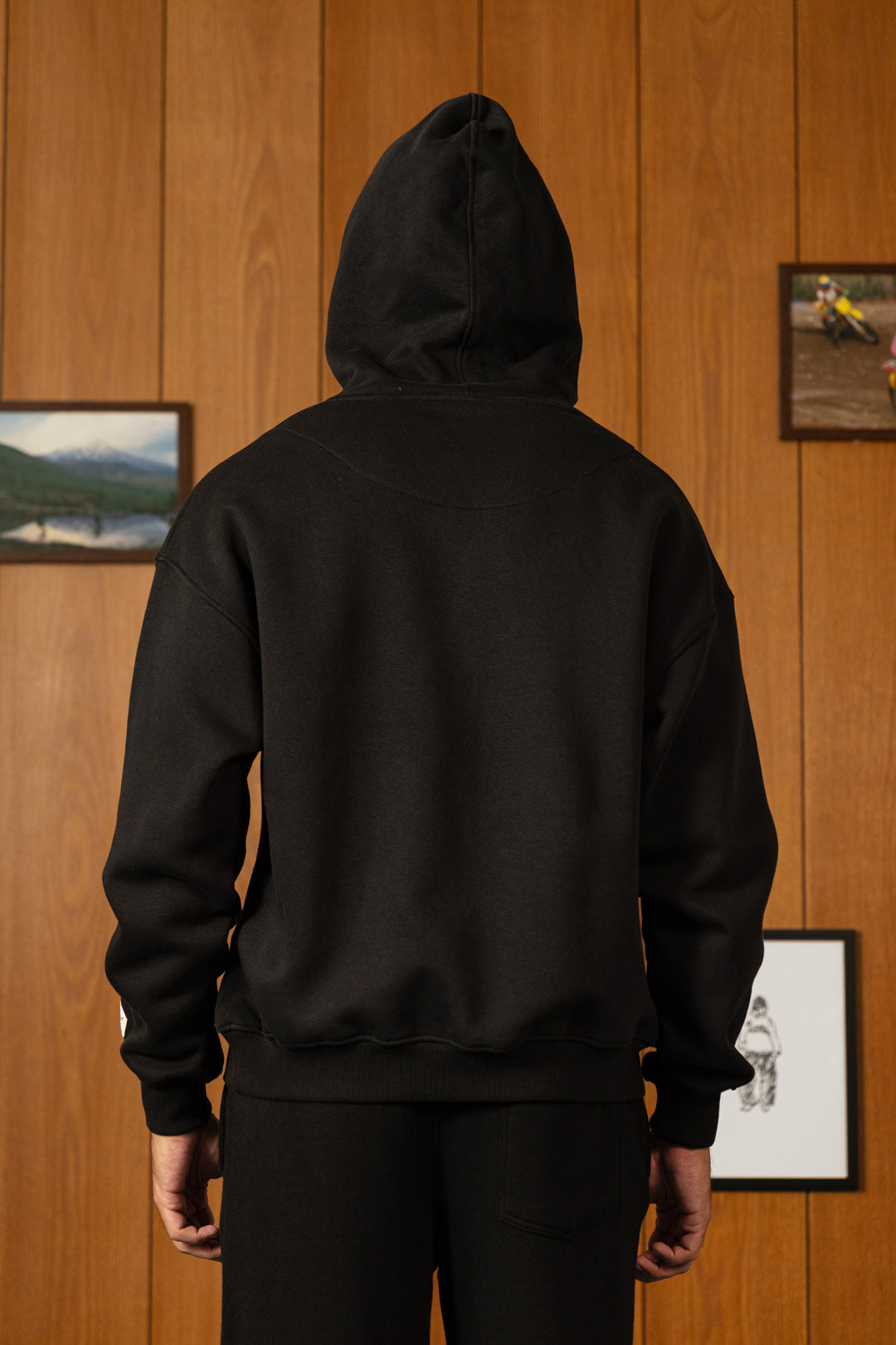 Logo Badge Fleece Hoodie