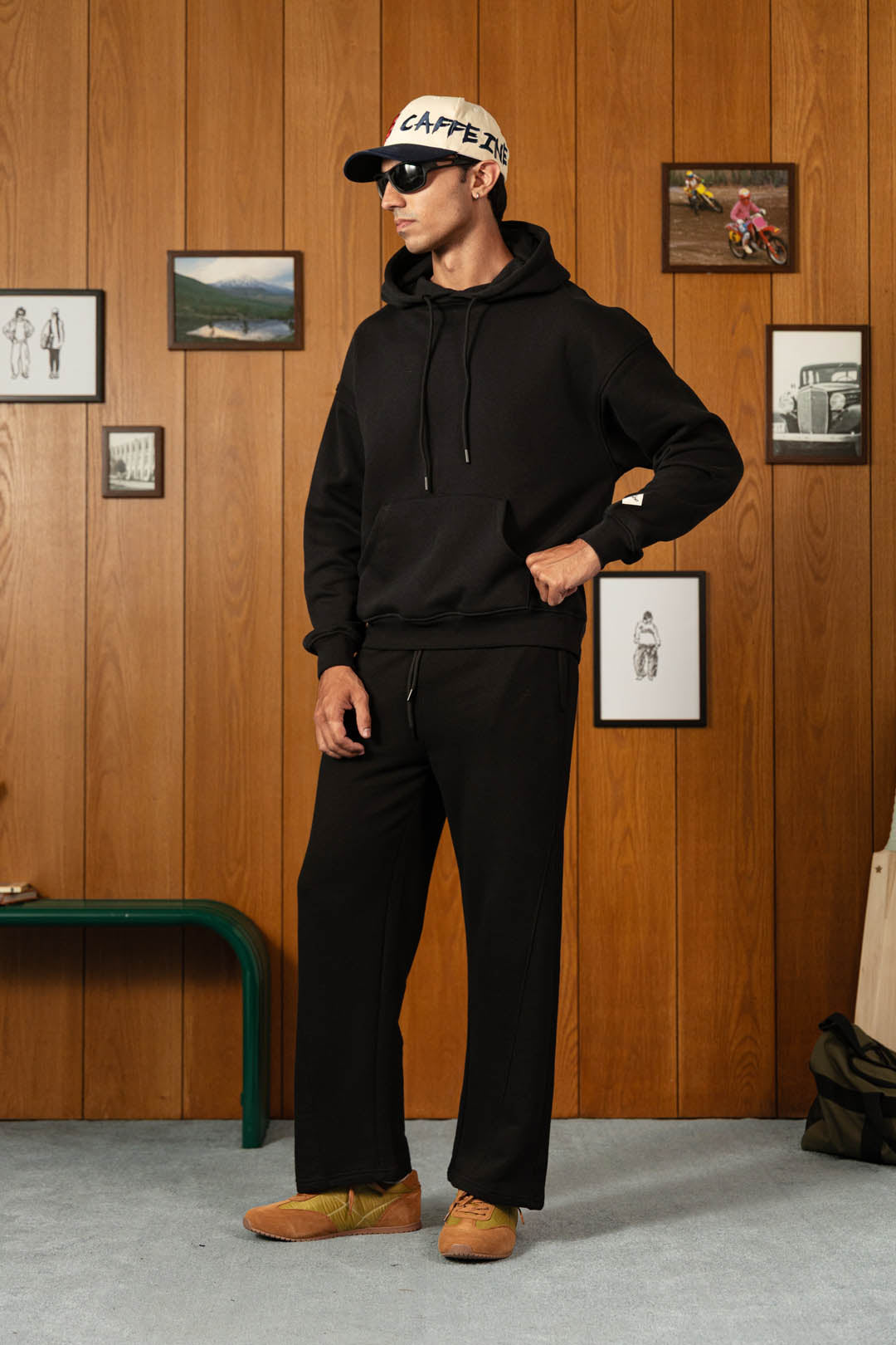 Logo Badge Fleece Hoodie