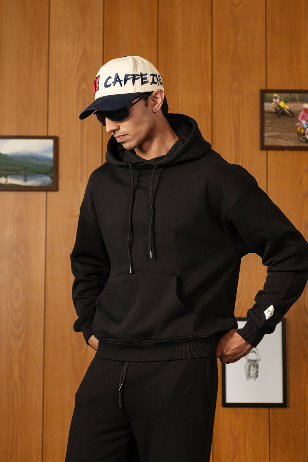 Image of Logo Badge Fleece Hoodie