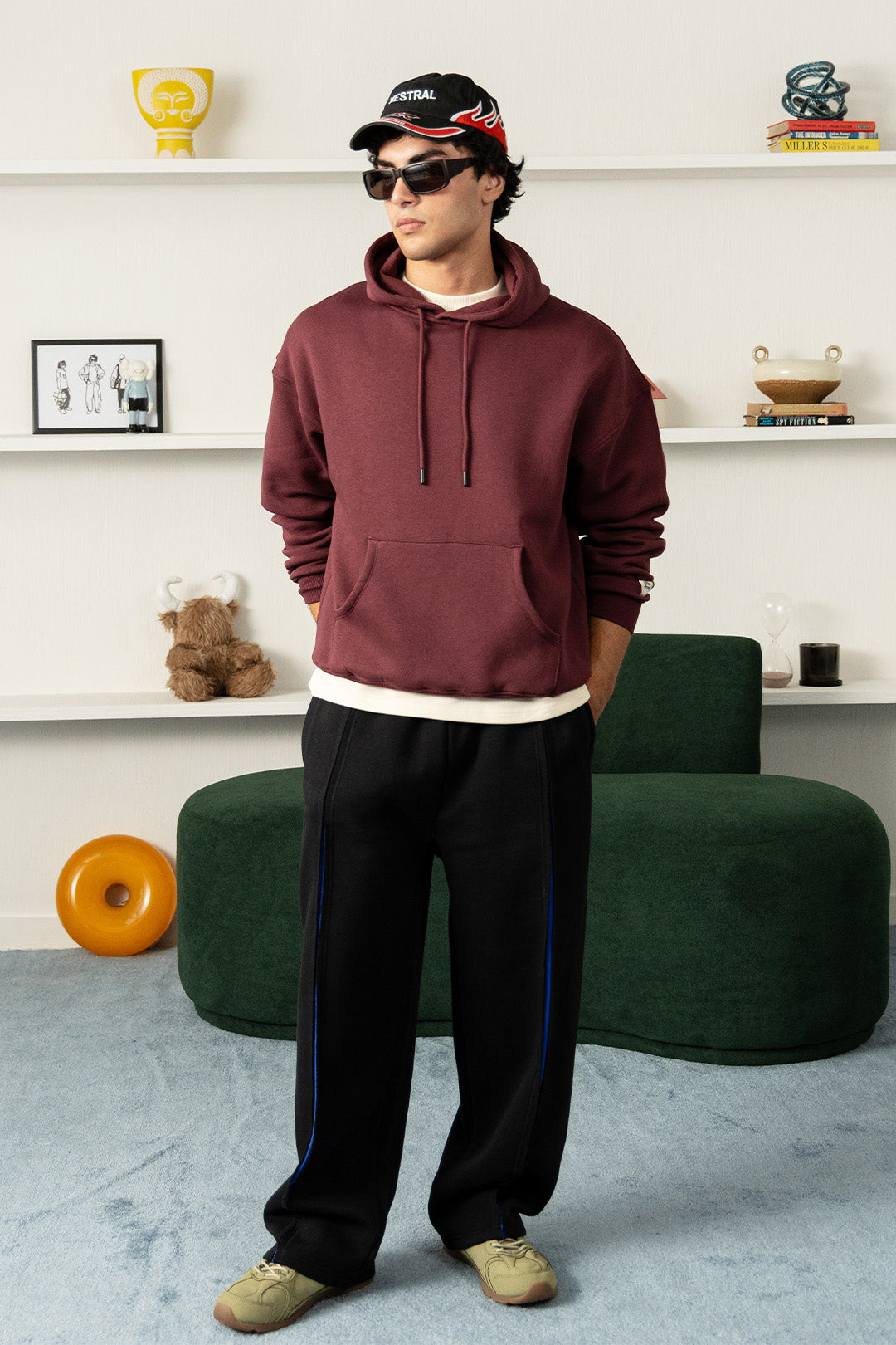 Image of Logo Badge Fleece Hoodie