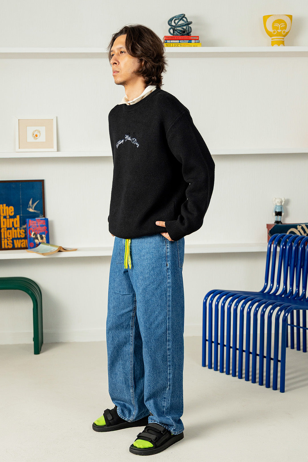 Rowing Embroidery Jumper