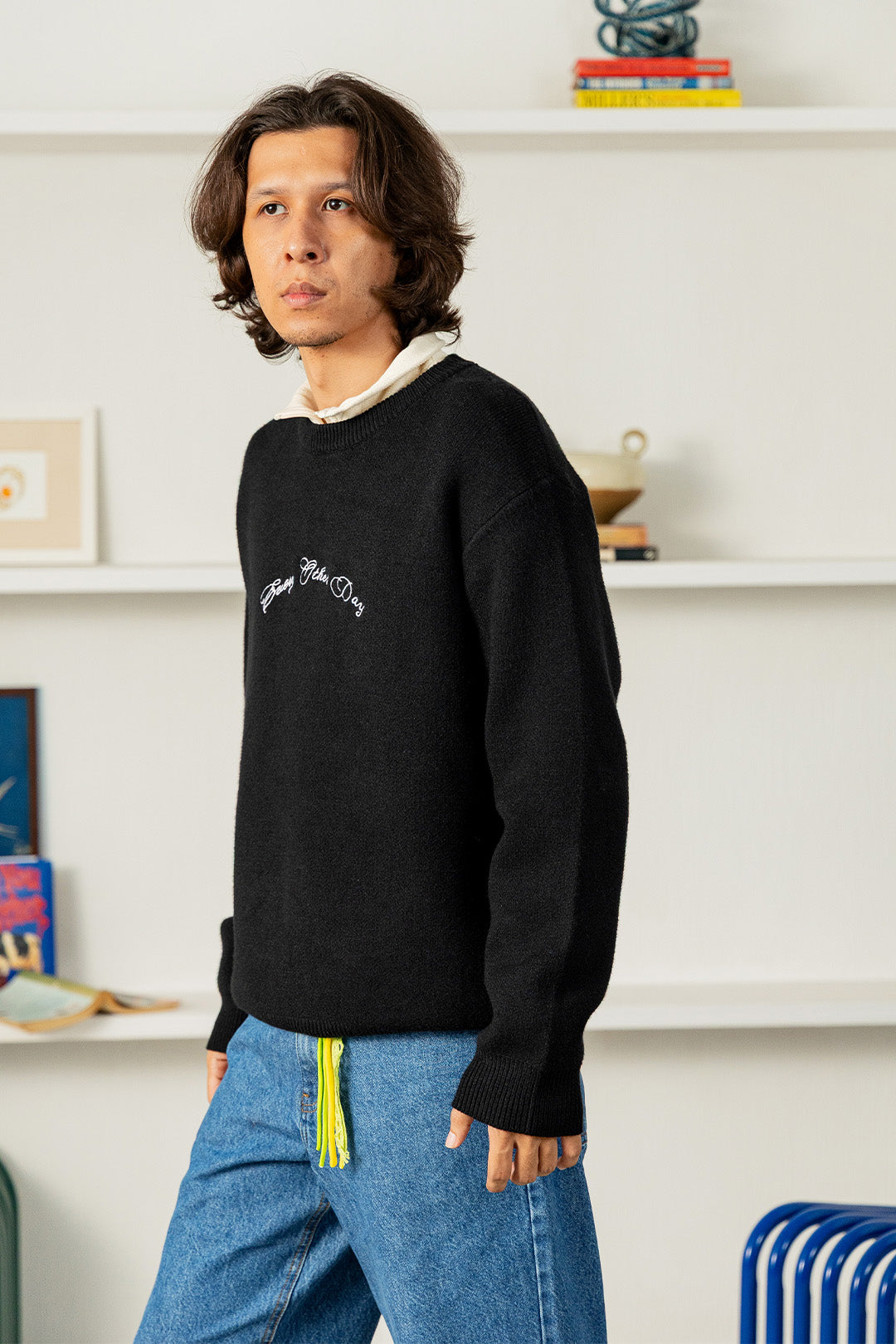 Rowing Embroidery Jumper
