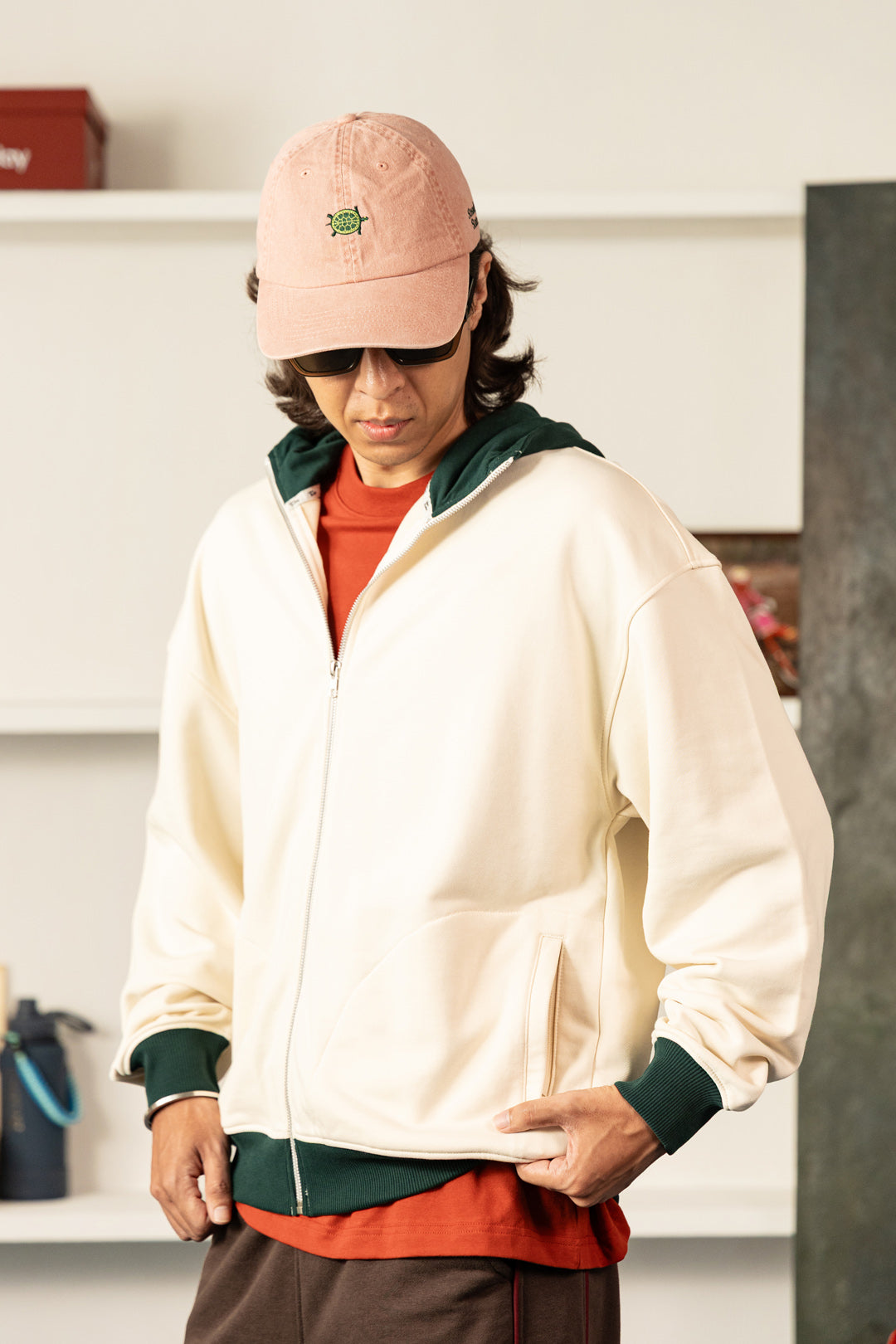 Image of Academy Contrast Terry Zipper
