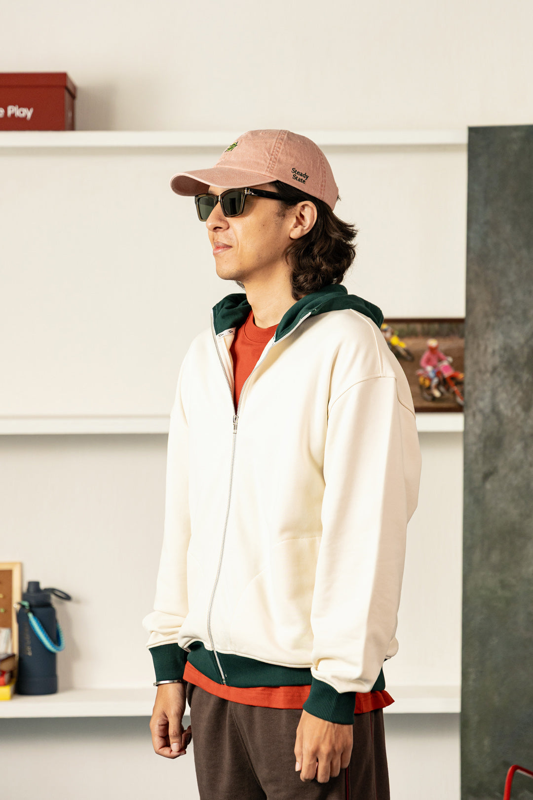 Image of Academy Contrast Terry Zipper