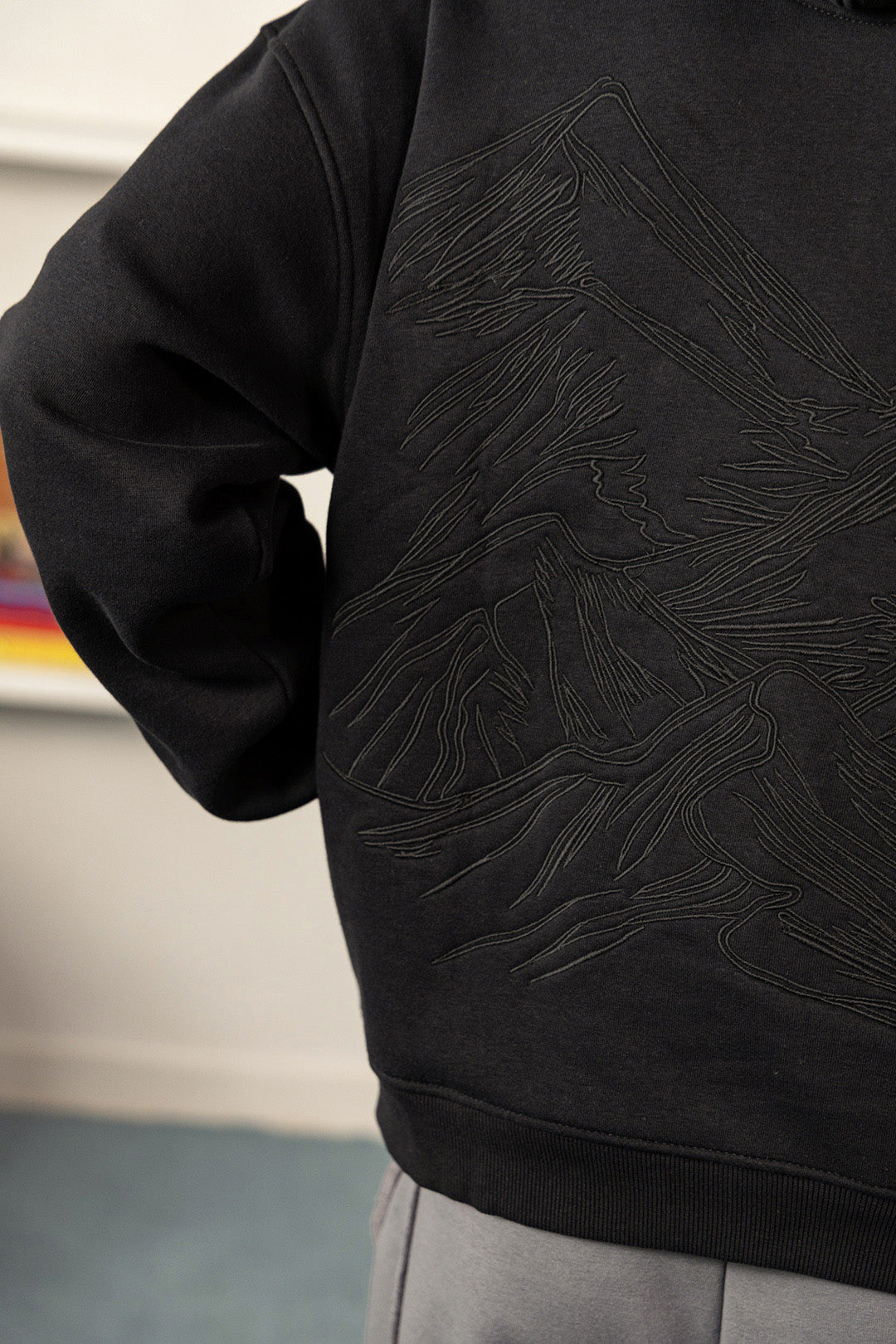 Wild Glacier Embroidered Fleece Hoodie