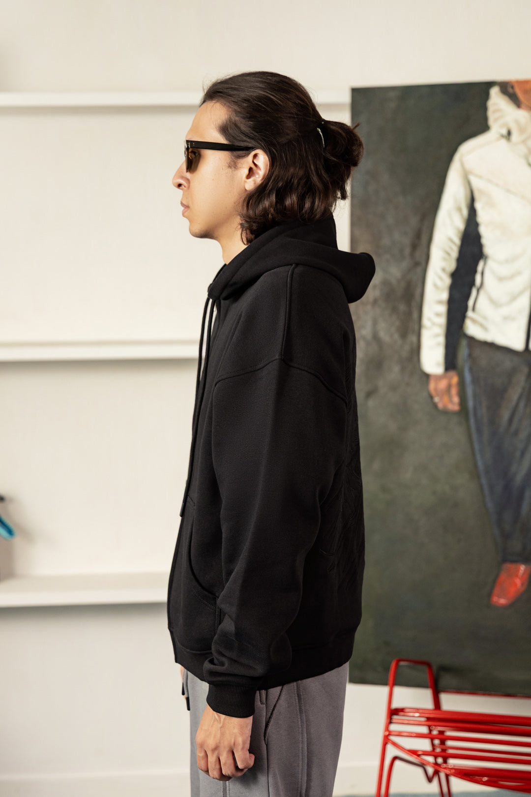 Wild Glacier Embroidered Fleece Hoodie