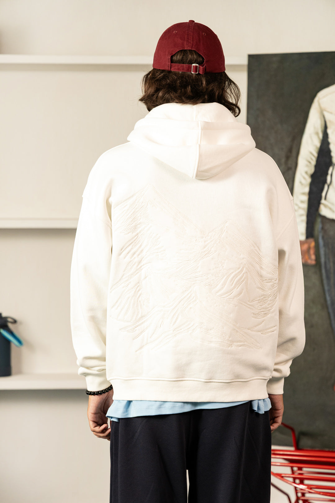 Wild Glacier Embroidered Fleece Hoodie